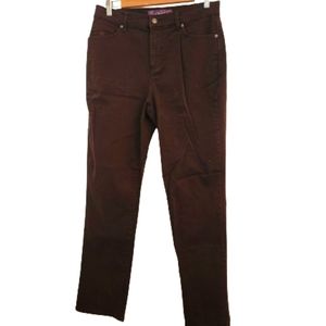 Gloria Vanderbilt Amanda dark brown jeans 8 EUC